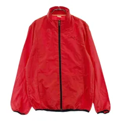 サイズ：M PUMA GOLF プーマゴルフ  ジップジャケット  レッド系 [240101364967] ゴルフウェア メンズ ストスト