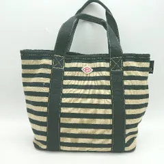 ◇ ⊇ ROOTOTE ルートート ボーダー柄 ハンドバッグ ブラック系 レディース E  【1501160003355】