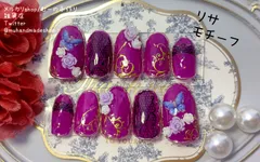 リサ　原神　モチーフネイル　痛ネイル　ネイルチップ　推し活 サイズオーダー無料