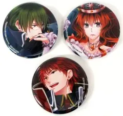 【中古】バッジ・ピンズ(キャラクター) アリシア&リューク&ロイド 描き下ろし缶バッジ3個セット 「PS Vitaソフト 新装版 魔法使いとご主人様」 アニメイト早期予約特典