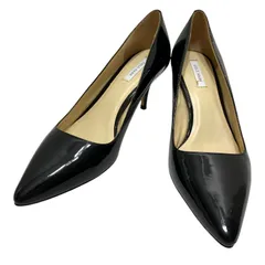 【美品】コールハーン (24) パンプス エナメル ポインテッドトゥ ピンヒール 本革 レザー 定番デザイン