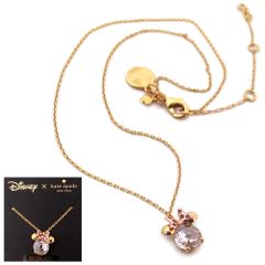 【新品 未使用】Kate spade ケイトスペード アウトレット アクセサリー DISNEY ディズニー コラボ ミニーマウス モチーフ ペンダント ネックレス K9265 960