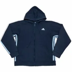 adidas ジャージ ジップパーカー ジップアップ ジャケット パーカー 古着 管理い676
