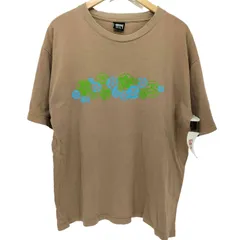 ステューシー Stussy 90S USA製 ハイビスカス SSリンクロゴ プリント S/S Tシャツ メンズ import：L 