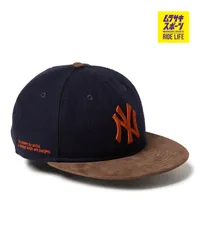 【ムラスポ公式】新品 NEW ERA ニューエラ キャップ 帽子 RC 9FIFTY ニューヨーク・ヤンキース ネイビー ブラウンスウェードバイザー 14667631