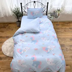 【人気商品】サンリオ(SANRIO) シナモロール 布団カバー3点セット 枕カバー シーツ 掛布団カバー シングル SB-684-S