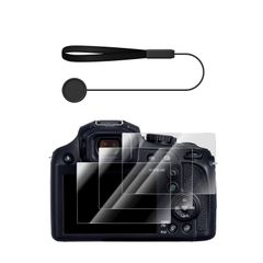 【人気商品】FZ85 FZ82D FZ85D FZ82 TZ85 ZS70 DC-FZ80と互換性ありFZ80D TZ90 Lumix TZ95兼用 カメラ用液晶フード Panasonic スクリーン保護フィルム 液晶保護フィルム 3枚入り?化ガラスフィルム 