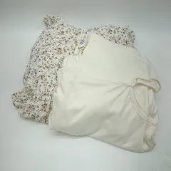 ◇ ⊂ ◎ OLIVE des OLIVE オリーブ デ オリーブ 総柄 半袖 ロング丈 ワンピース サイズF ベージュ ブルー レディース E  【1502060031523】