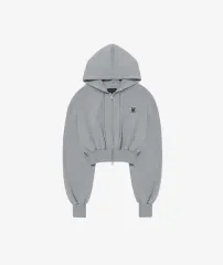 wooalong パーカー　グレー　Lサイズ WOOALONG パーカー WOOALONG(ウアロン)/Signature hood zip-up