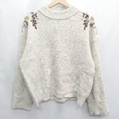 ◇ ⊇ BEAMS HEART ビームス ハート ウール混合 長袖 ニット サイズ 表記なし ベージュ系 レディース E  【1409100040272】