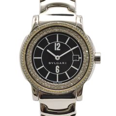 BVLGARI ブルガリ ソロテンポ ST29S ブラック文字盤  クォーツ QZ レディース腕時計【中古】
