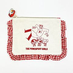 파워 퍼프 걸스 프릴 파우치 (레드)