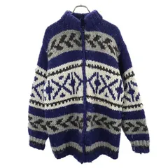 オールド 90s カウチンニットジャケット ネイビー系 OLD メンズ 【中古】  【230201】 【PD】