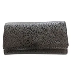 【中古】LOUIS VUITTON ルイヴィトン M30522 タイガ ミュルティクレ 4 キーケース 4連キーケース メンズ イニシャル入り 黒 ブラック A2502321 【無料ギフトラッピング承ります】