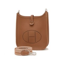 エルメス エブリンTPM トリヨン ゴールド シルバー金具 K刻印 ロングストラ