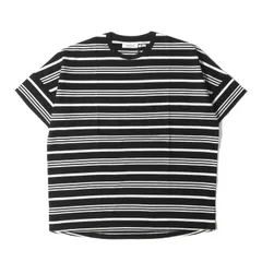 新品 NONNATIVE ノンネイティブ Tシャツ サイズ:2 22W/23S オーバーサイズ ボーダー ヘビーウェイト クルーネック Tシャツ CLERK S/S TEE COTTON JERSEY BORDER ブラック ホワイト【メンズ】のサムネイル