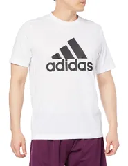 [アディダス] 半袖 Tシャツ エッセンシャルズ ロゴTシャツ メンズ ホワイト/ブラック(GT3112) 日本サイズS相当 [ホワイト/ブラック(GT3112)] [S]