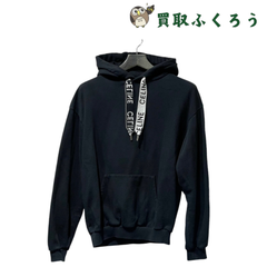 セリーヌ　CELINE　ルーズ フーディー　コットン フリース　パーカー　ブラック / 黒　トレーナー　トップス　サイズM