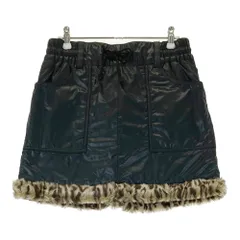 サイズ：L FILA GOLF フィラゴルフ ; リバーシブル ボアスカート レオパード柄 ブラック系 [240101523364] ゴルフウェア レディース ストスト