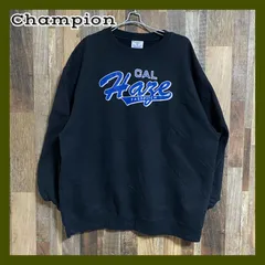 チャンピオン ブラック メンズ スウェットトレーナー ワンポイントロゴ 2XL  古着 長袖