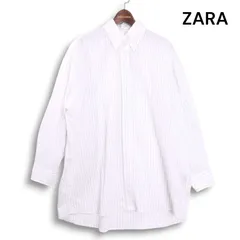 STUDIO NICHOLSON + ZARA スタジオニコルソン × ザラ 通年★ 長袖 ストライプ オーバーサイズ シャツ Sz.XS レディース 白