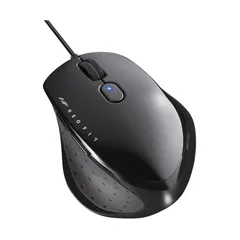 バッファロー BUFFALO 有線 BlueLED 5ボタン ネオフィットマウス Mサイズ ブラック BSMBU515MBKのサムネイル