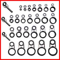 【激安！】釣竿 ロッドガイド アイリング 25点セット セラミックリング ステンレス 釣り竿 釣り竿ガイド アイ LNJLQW 2.0mm～15mm 多サイズ 交換 修理