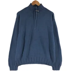 古着 ラルフローレン Ralph Lauren CHAPS チャップス コットンニットハーフジップセーター メンズXL相当/eaa501698