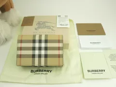 バーバリー ミニウォレット チェック PVC/レザー 3折財布 スモールウォレット 未使用@MDTITSIC70CHI
