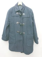 ◇ pom ponette junior キッズ 子供服 通学 シンプル 長袖 ダッフルコート サイズL(160) ネイビー レディース P 【1308240000460】