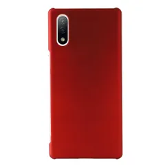 Xperia Ace II ケース SO-41B エクスペリアace2 エース2  耐衝撃 シンプル さらさら ハード ケース 【Color】 ワインレッド