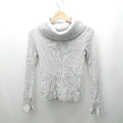 ◇ ⊇ プロポーションボディドレッシング リブニット 長袖 タートルネックリブカットソー サイズ3 グレー系 レディース E  【1506130002291】