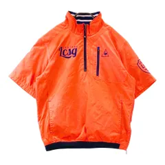 サイズ：M LE COQ GOLF ルコックゴルフ  半袖 中綿ブルゾン  オレンジ系 [240101413445] ゴルフウェア メンズ ストスト