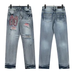 AMIRI ワックスドコーティングバギーデニムパンツサイズ32 AMIRI ワックスドコーティングバギーデニムパンツサイズ32