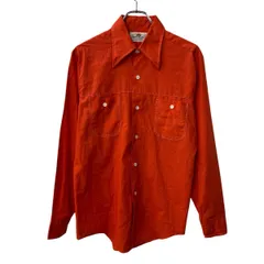 FRUIT OF THE LOOM 長袖 無地シャツ M～ オレンジ フルーツオブザルーム 無地 シンプル 胸ポケット 長袖シャツ トップス 春物 a710-5540のサムネイル