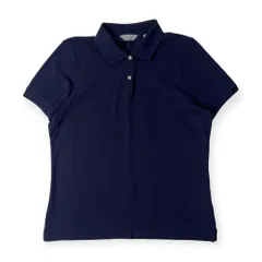 Callaway キャロウェイ 鹿の子 半袖 ポロシャツ L/ネイビー レディース ゴルフ