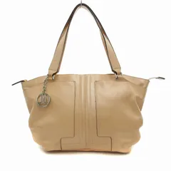 ランバン LANVIN ハンドバッグ レザー シボ革 ロゴチャーム サーモンピンク /JS ■GY01のサムネイル
