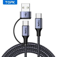 TOPK 60 WDP 急速充電ケーブル USBC - USB タイプ C ケーブル  USB C PD ケーブル急速充電