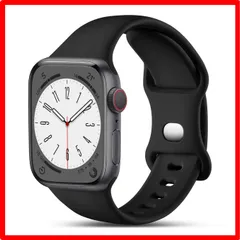 【送料無料 】ブラック_38/40/41mm M/L コンパチブル Apple Watch バンド 45mm 44mm 42mm アップルウォッチ バンド iW