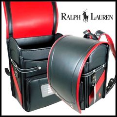 新品 ラルフローレン ランドセル 男の子用 黒x赤 A4フラット スポーツコレクション 定価88 ,000円 POLO RALPH LAUREN