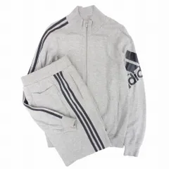 00s adidas アディダス ジャージ セットアップ トラックジャケット ライン スウェットパンツ サイズXS グレー レディース 【中古】