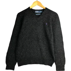 古着 ラルフローレン Ralph Lauren POLO by Ralph Lauren Vネック ラムウールニットセーター メンズM相当/eaa389279