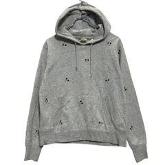 H&M キャラクタースウェット パーカー レディース S グレー プルオーバー 裏起毛 総柄 古着卸 アメリカ仕入 a612-8219