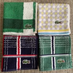 LACOSTE ラコステ ハンカチ メンズ レディース ラコステ 四枚セットのサムネイル