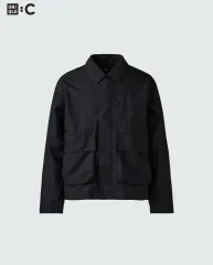 ユニクロ UNIQLO C コットンショートブルゾン ブラック M 未使用品 ユニクロc コットンショートブルゾン ブラウン - メルカリ