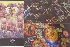 [중고] 엽서 집합 20th Anniversary 대형 엽서 세트 [킹덤 하트]
