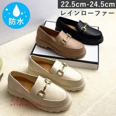 春新作 レイン ローファー レディース 防水 レイン雨 レインブーツ大人 軽量 靴 雪 ビットローファー 歩きやすい  vii4v407141
