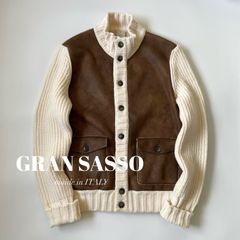 GRAN SASSO / コンビネーション　ニット　ボタンカーディガン