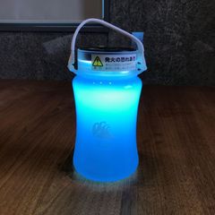 【新品未使用・現品限り】TRYL トライル SOLR LANTERN ソーラーランタン OCEAN （折りたたみ ソーラー充電 USB充電 LED ライト 防水 防災 グッズ アウトドア）