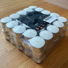 【新着商品】ティーライトキャンドル 無香料【6時間以上燃焼】100個入り 大容量 アルミカップ ロウソク 蝋燭 ろうそく